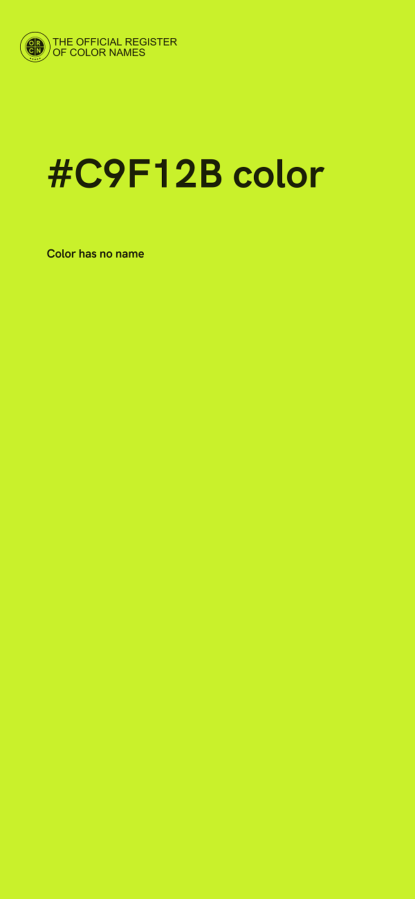 #C9F12B color image