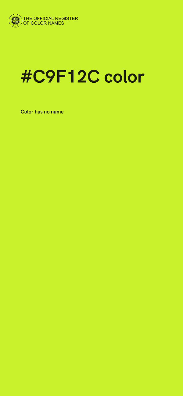#C9F12C color image