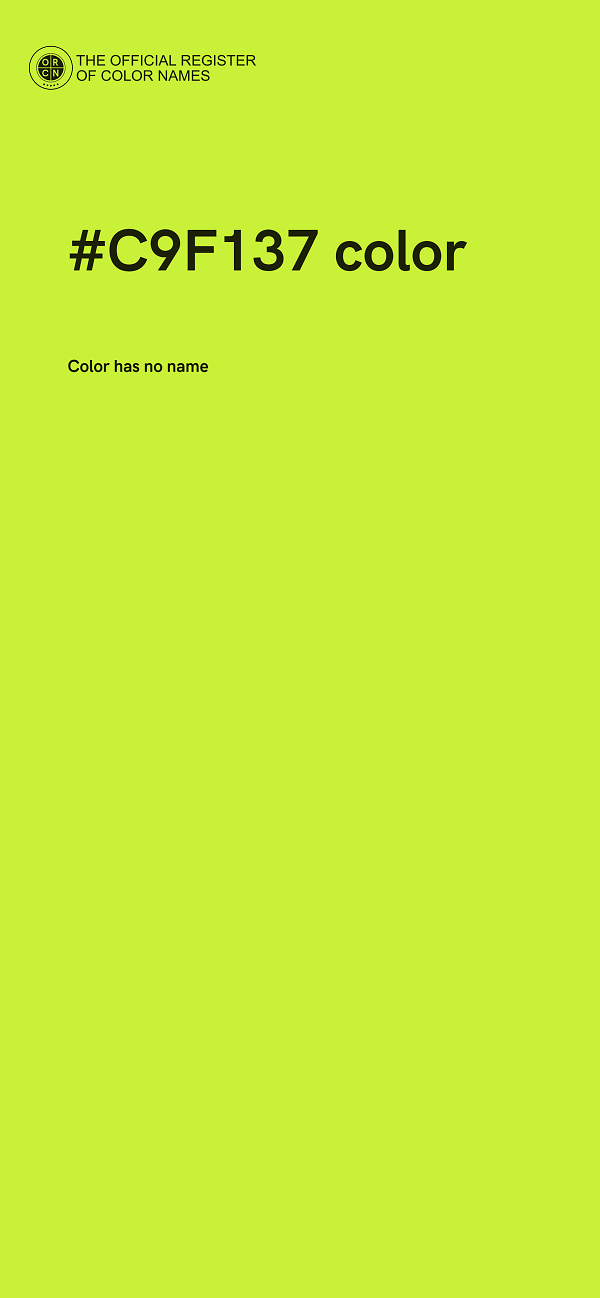 #C9F137 color image