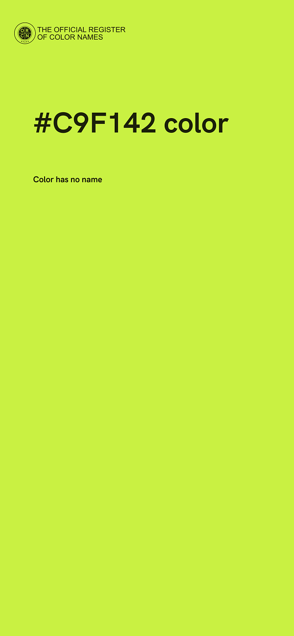 #C9F142 color image