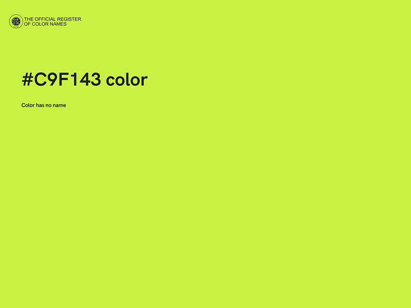 #C9F143 color image