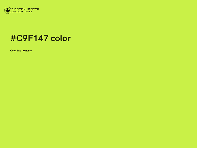 #C9F147 color image