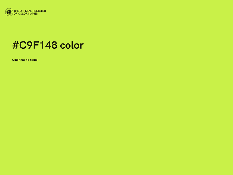 #C9F148 color image