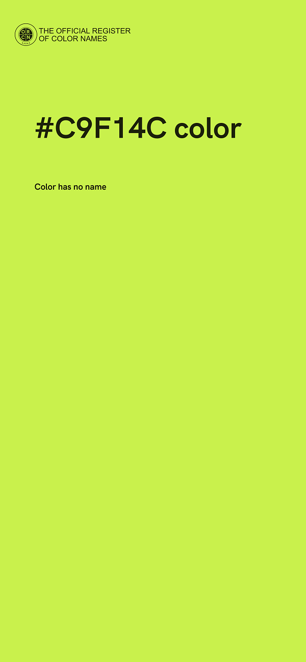 #C9F14C color image