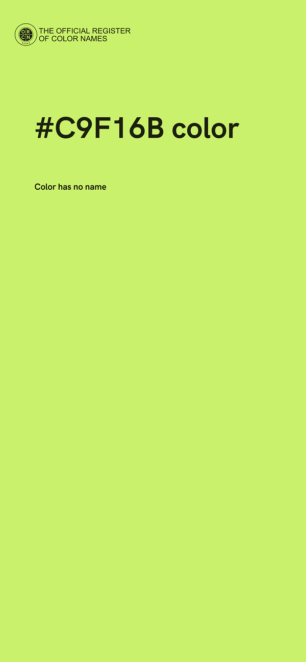 #C9F16B color image
