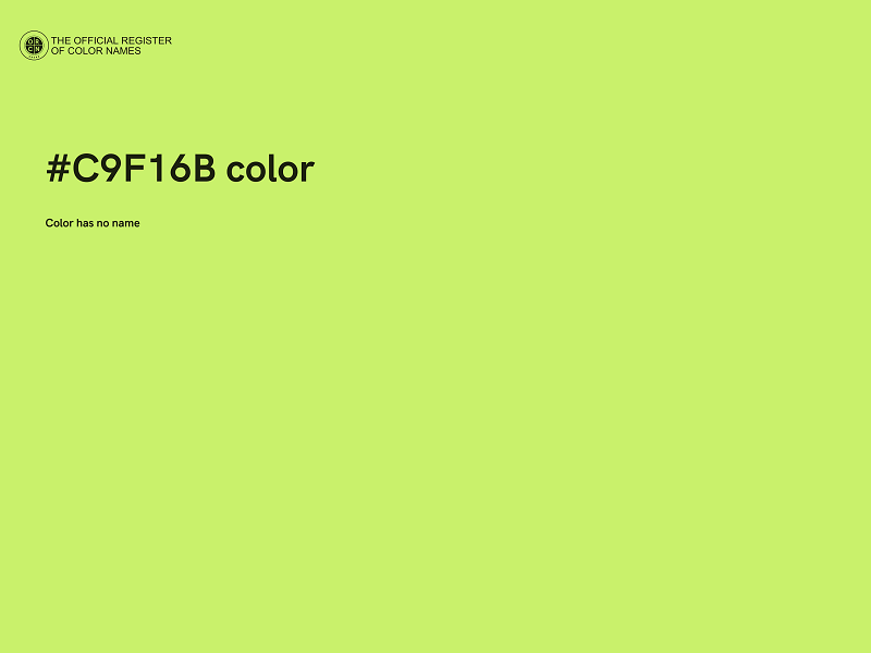 #C9F16B color image