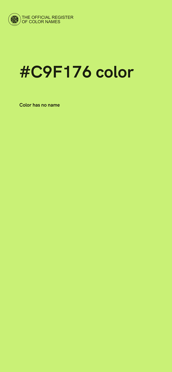 #C9F176 color image