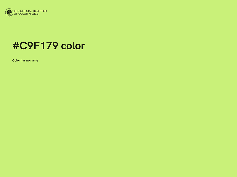 #C9F179 color image