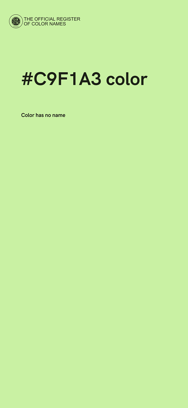 #C9F1A3 color image