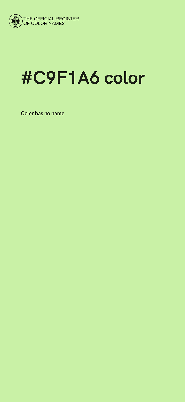 #C9F1A6 color image