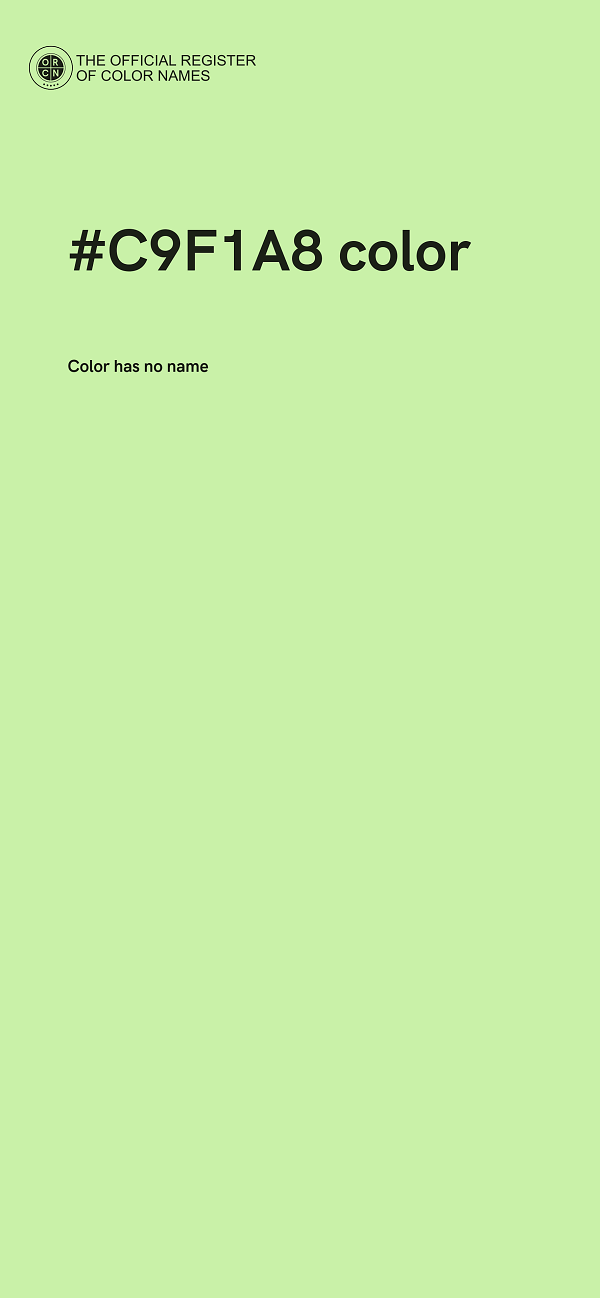 #C9F1A8 color image