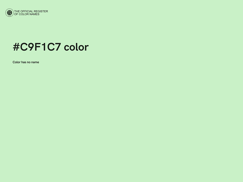 #C9F1C7 color image