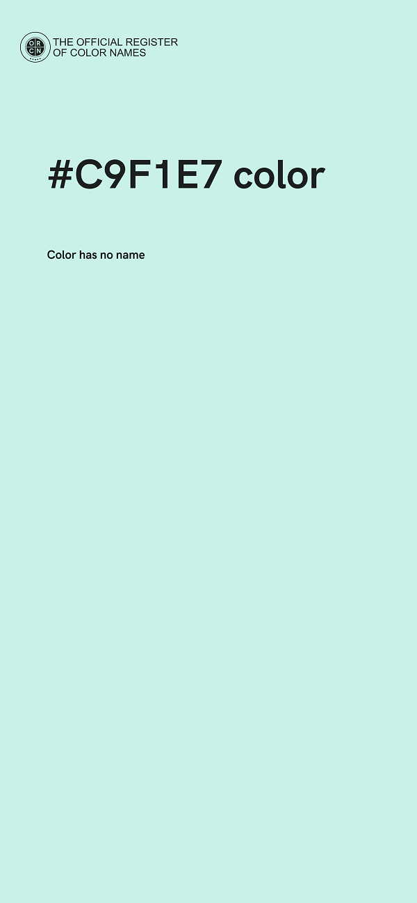 #C9F1E7 color image