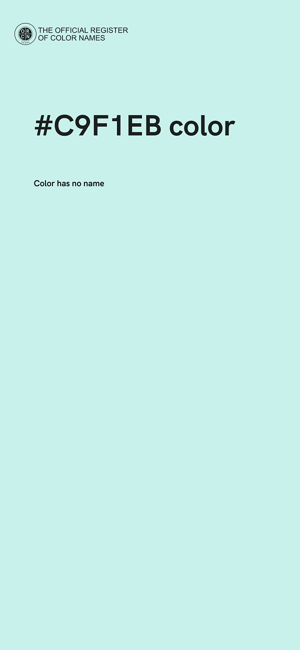 #C9F1EB color image