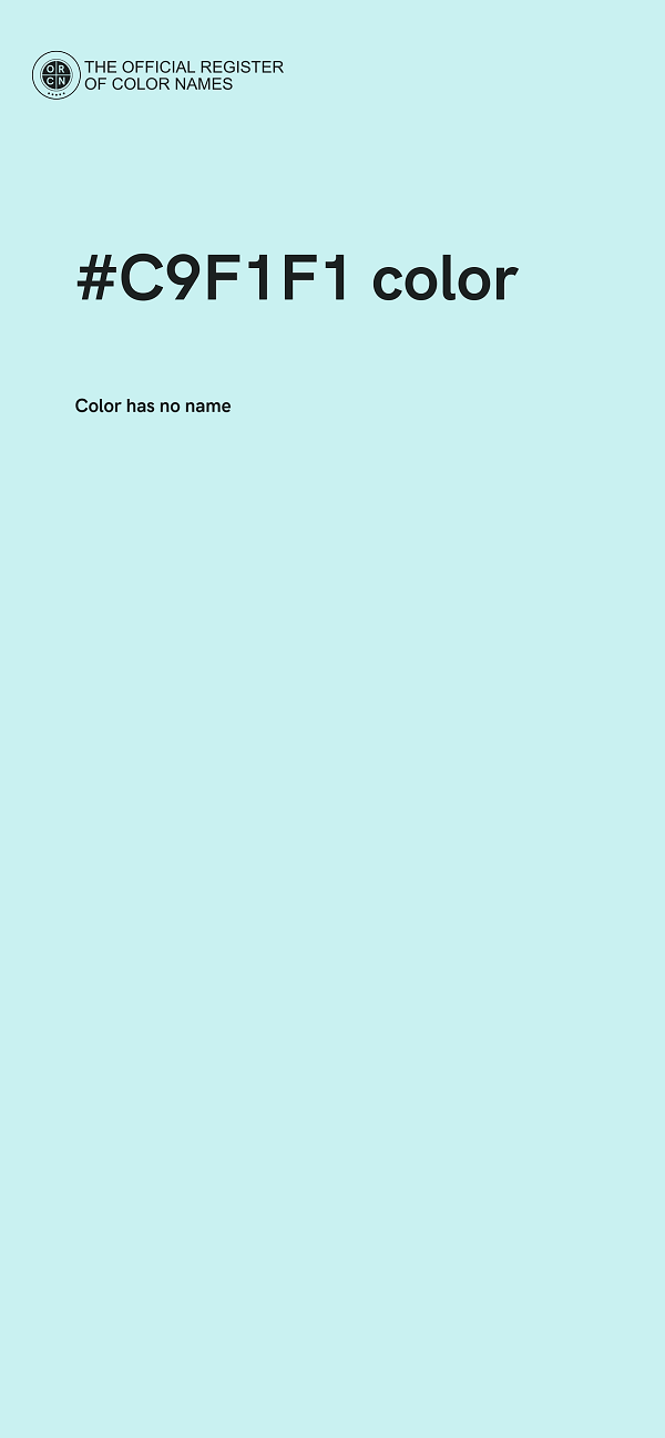 #C9F1F1 color image