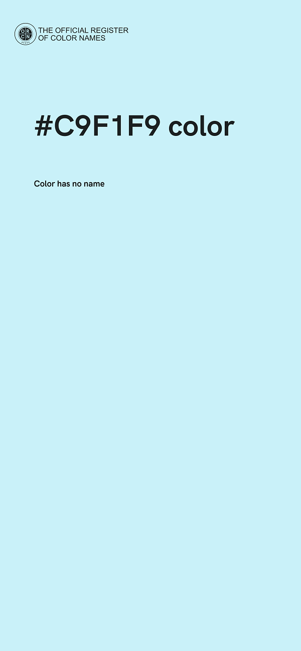 #C9F1F9 color image