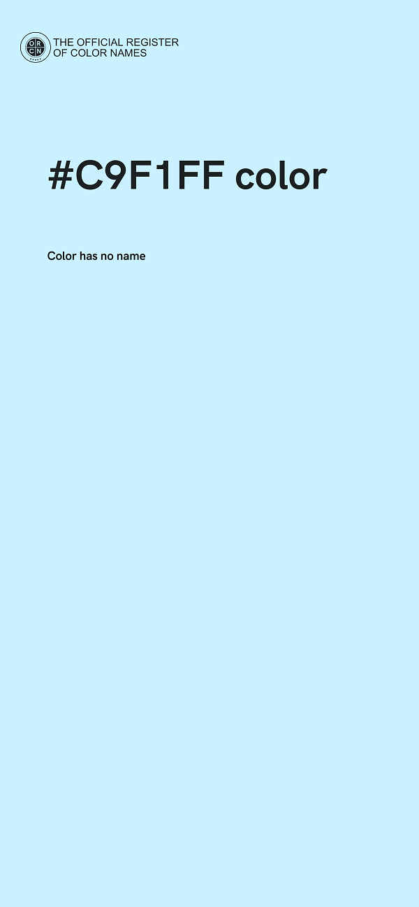 #C9F1FF color image