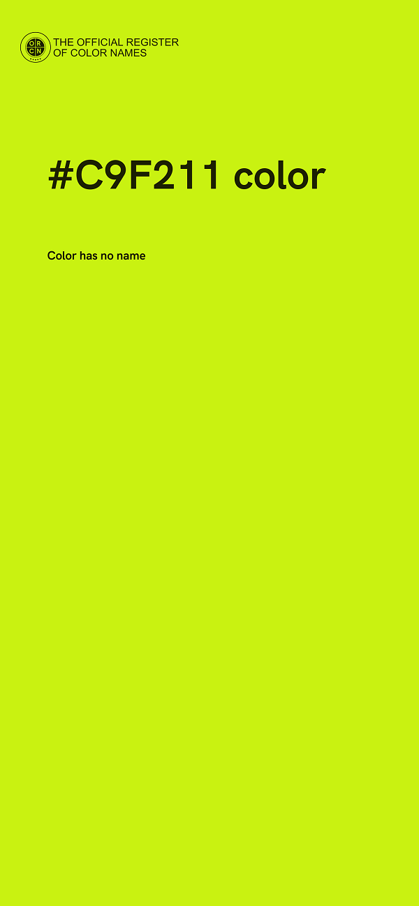 #C9F211 color image
