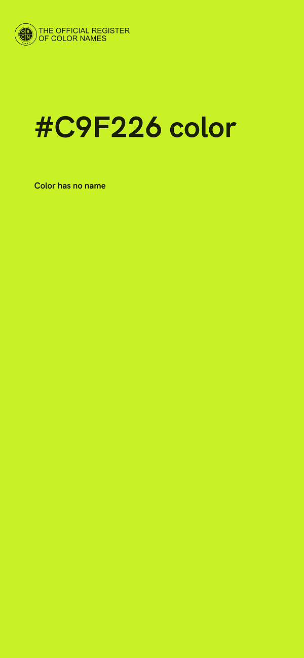 #C9F226 color image