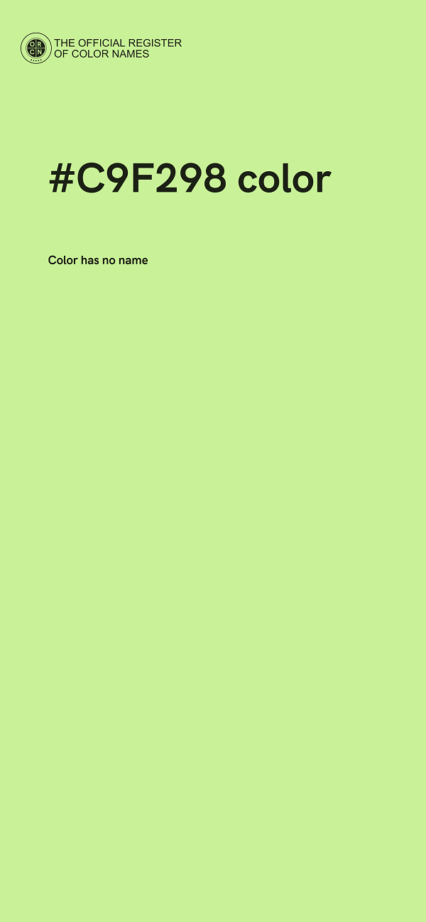 #C9F298 color image