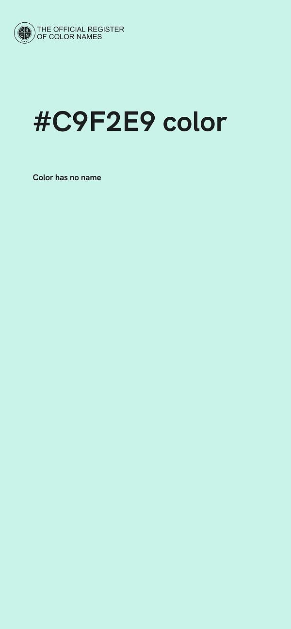 #C9F2E9 color image