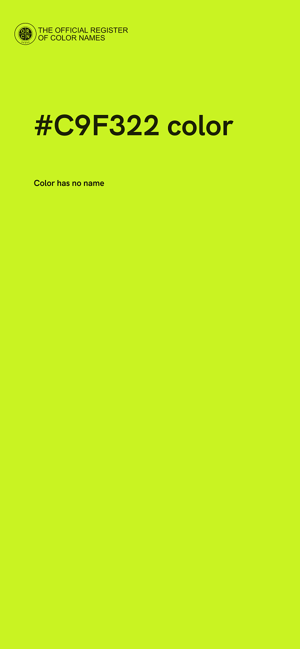 #C9F322 color image
