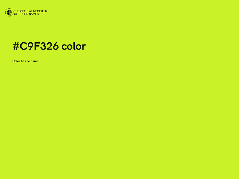 #C9F326 color image