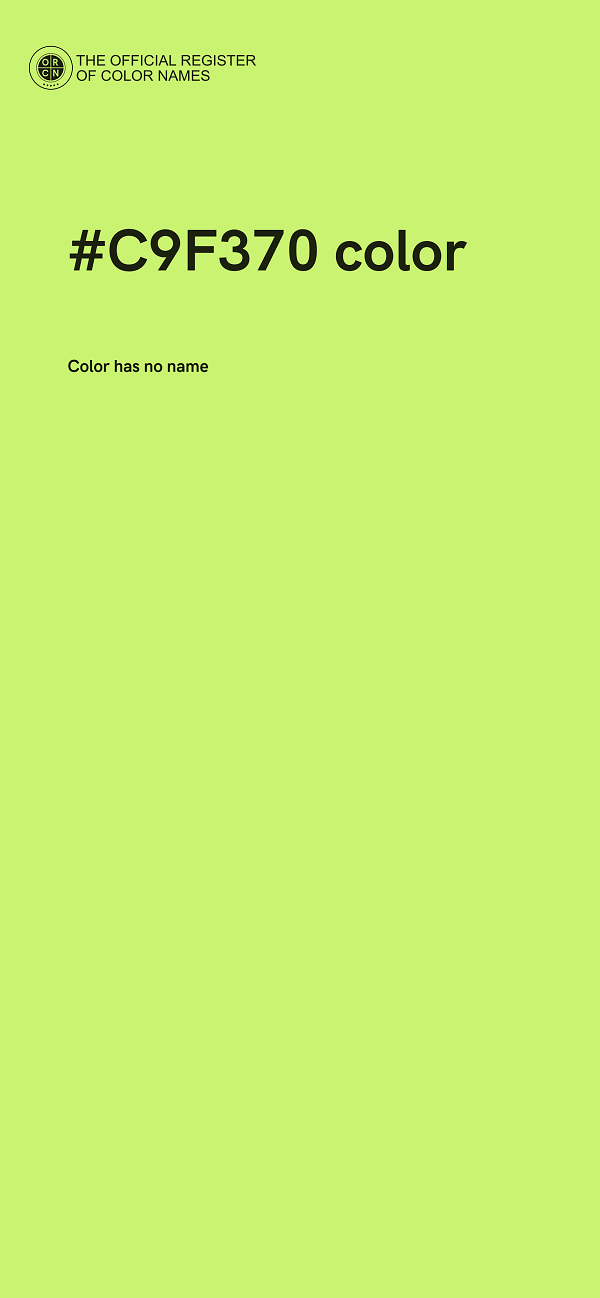 #C9F370 color image