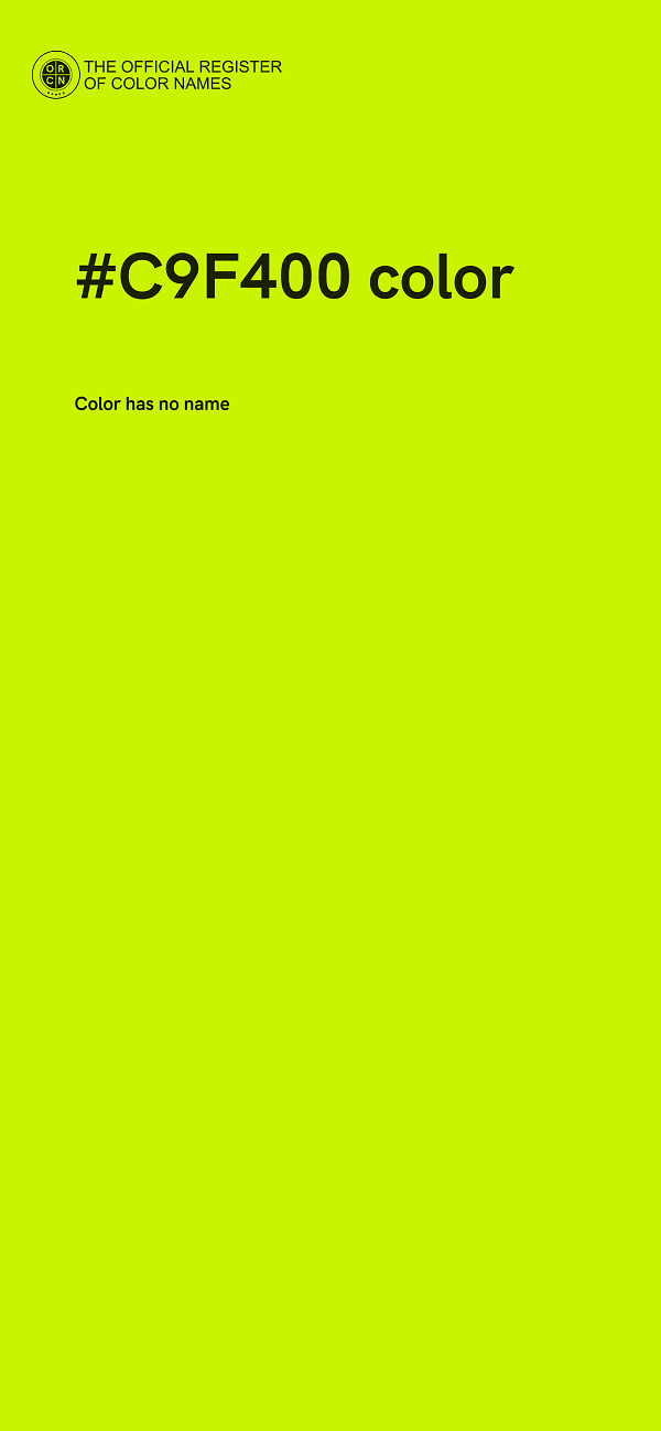 #C9F400 color image