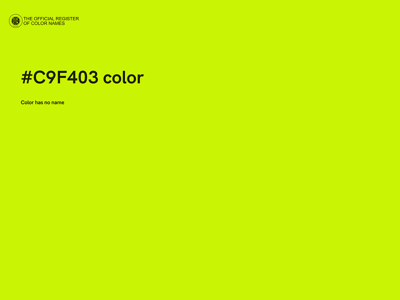 #C9F403 color image