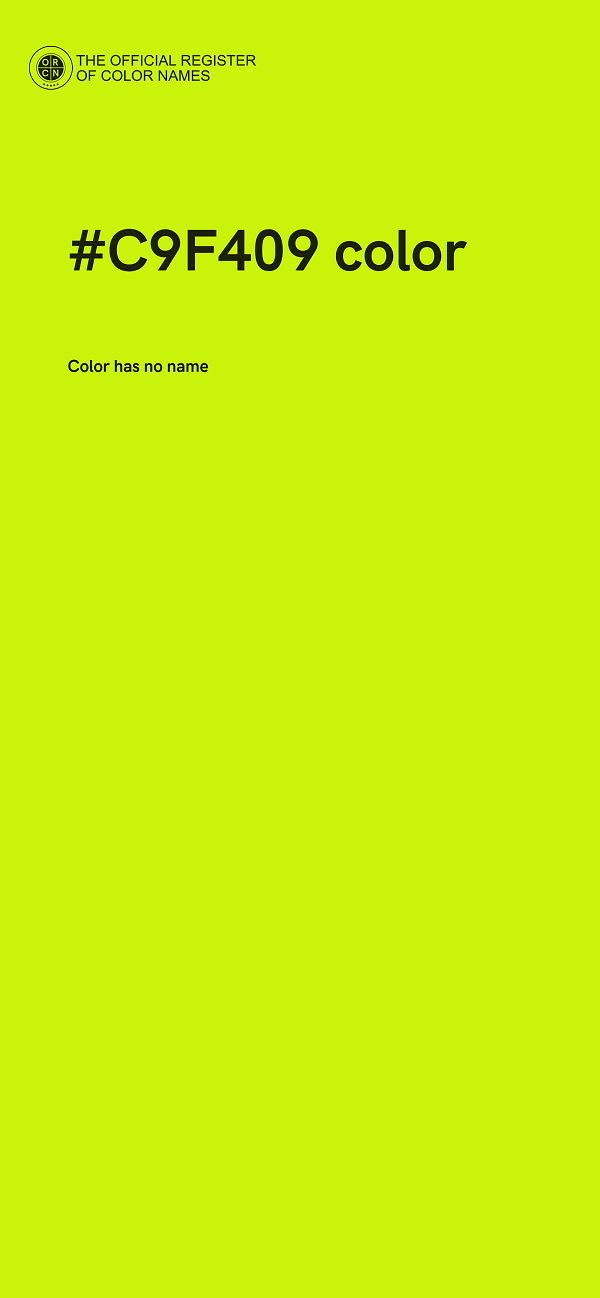 #C9F409 color image