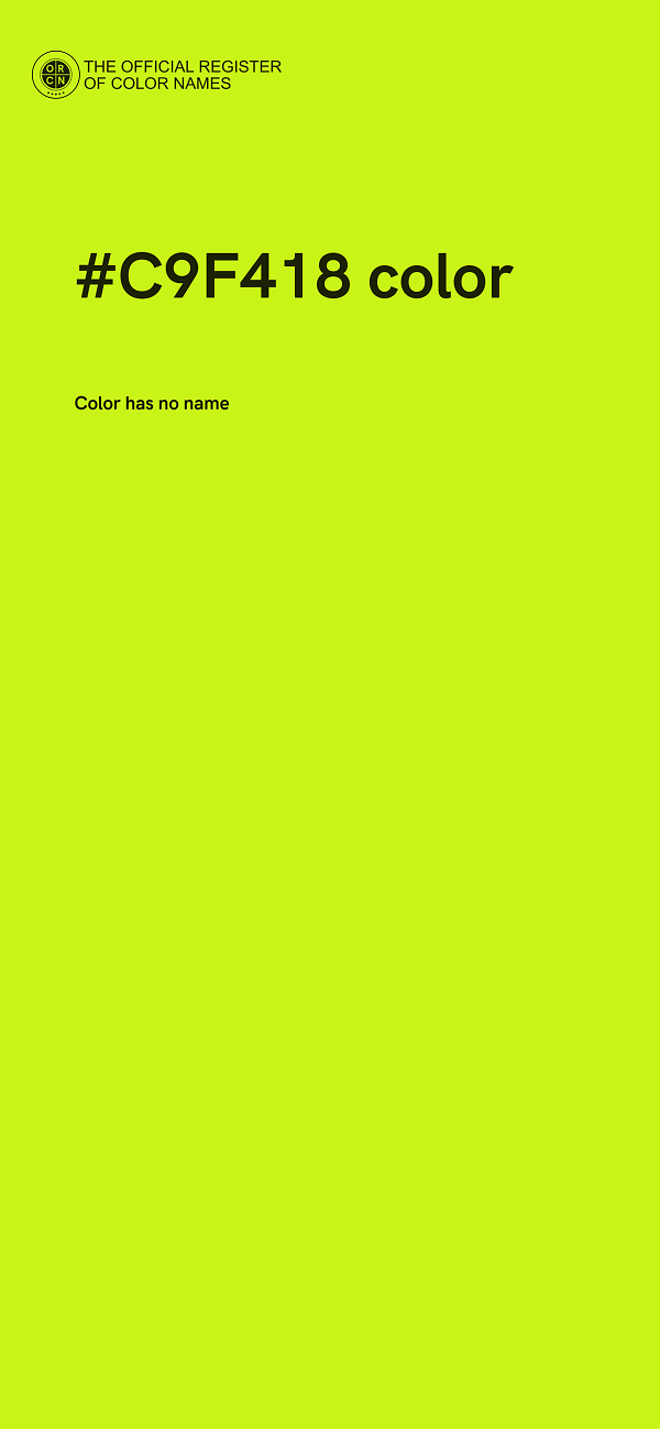 #C9F418 color image