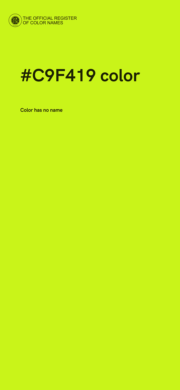 #C9F419 color image