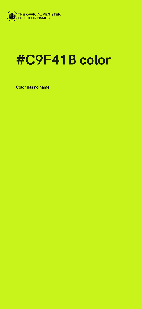 #C9F41B color image