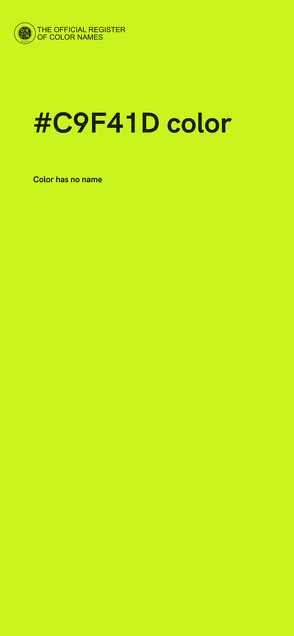 #C9F41D color image