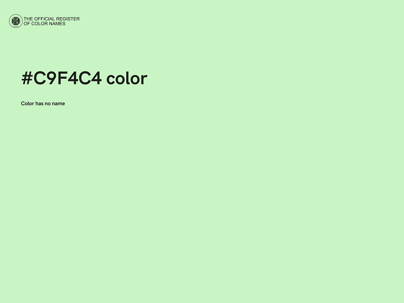 #C9F4C4 color image