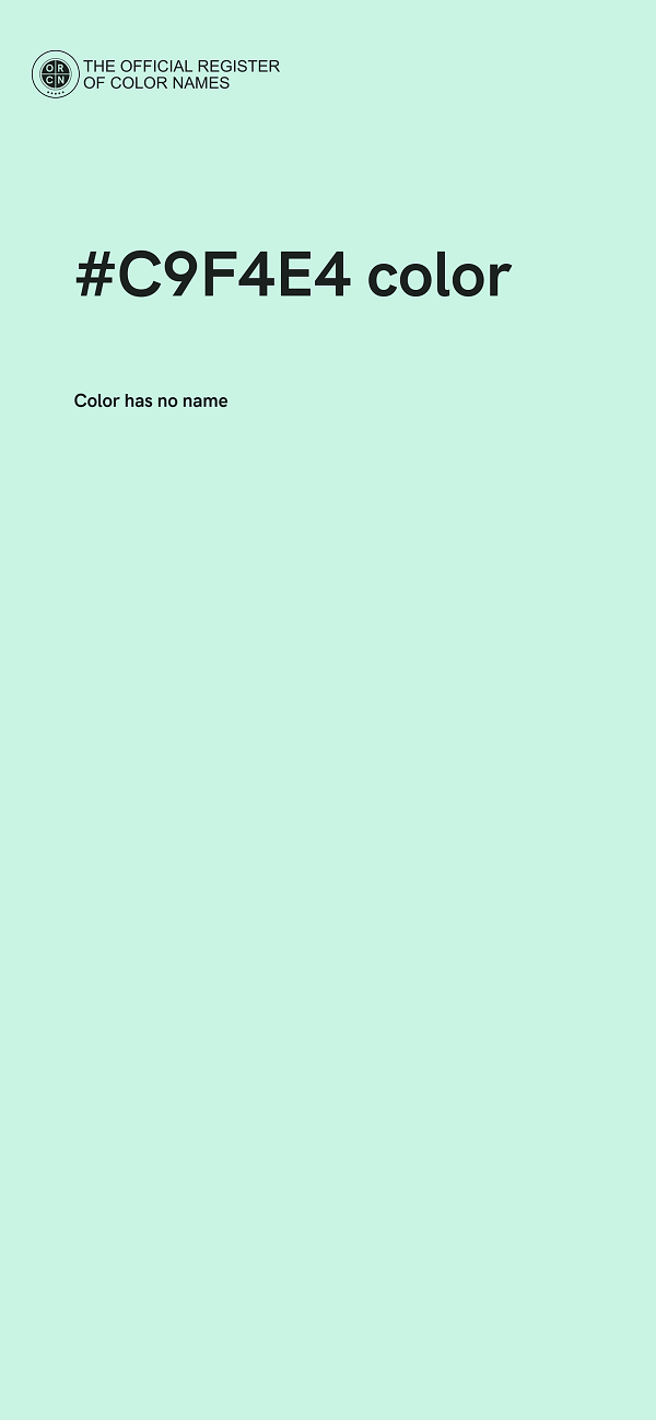 #C9F4E4 color image