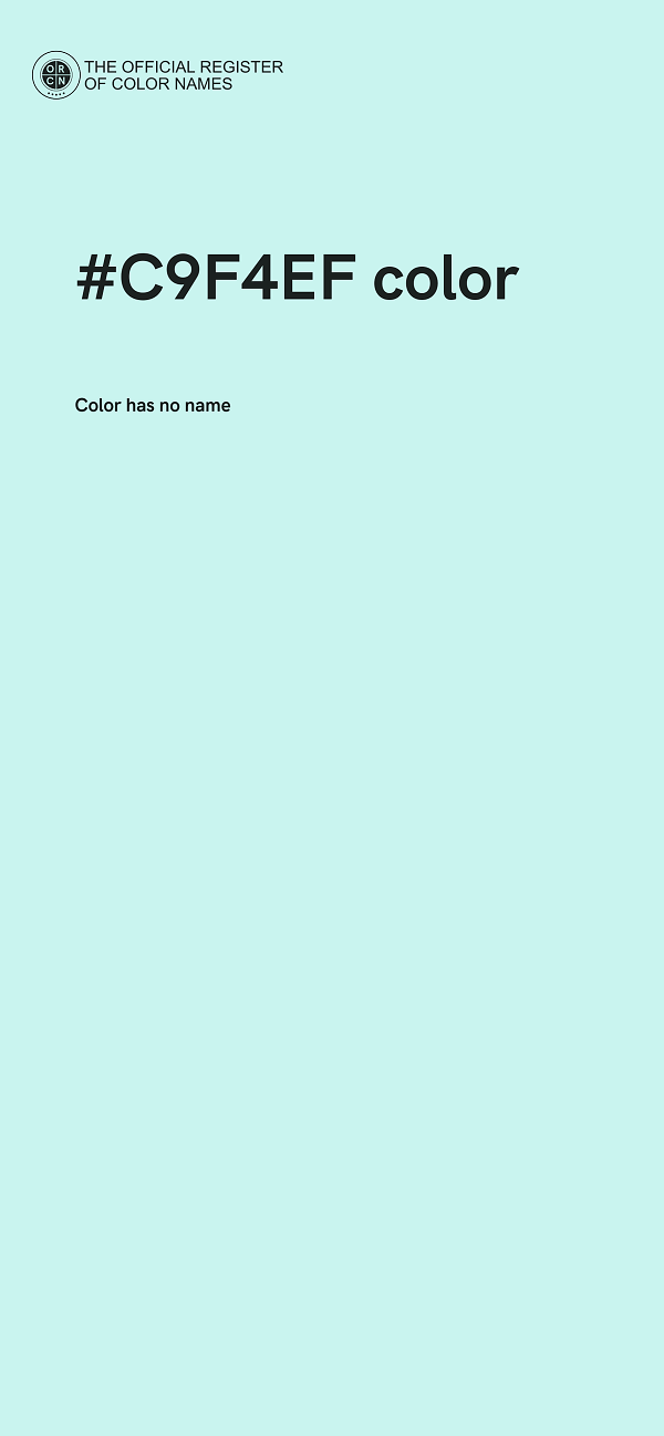 #C9F4EF color image