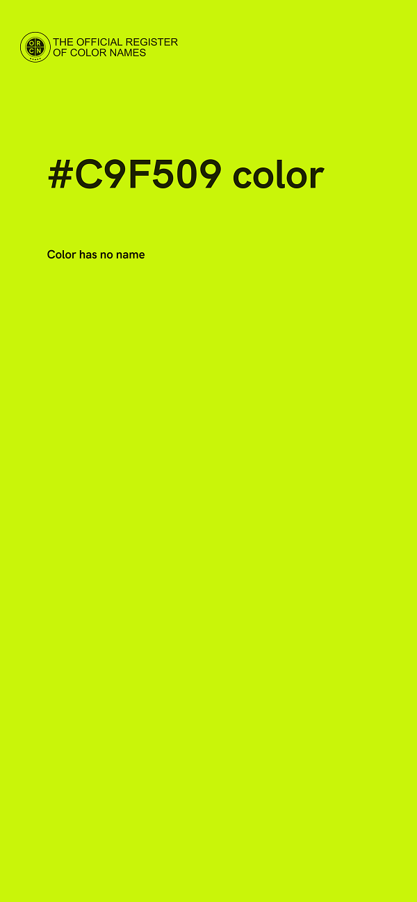 #C9F509 color image