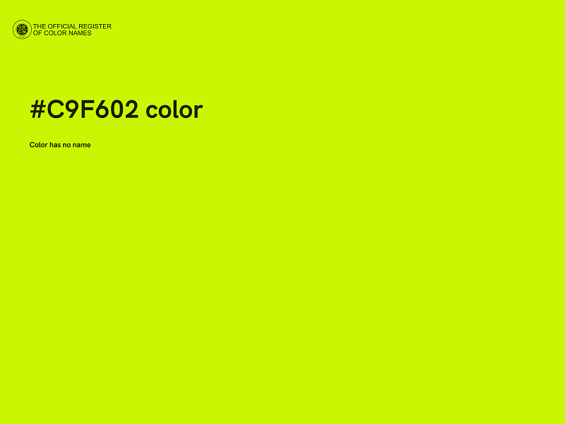 #C9F602 color image