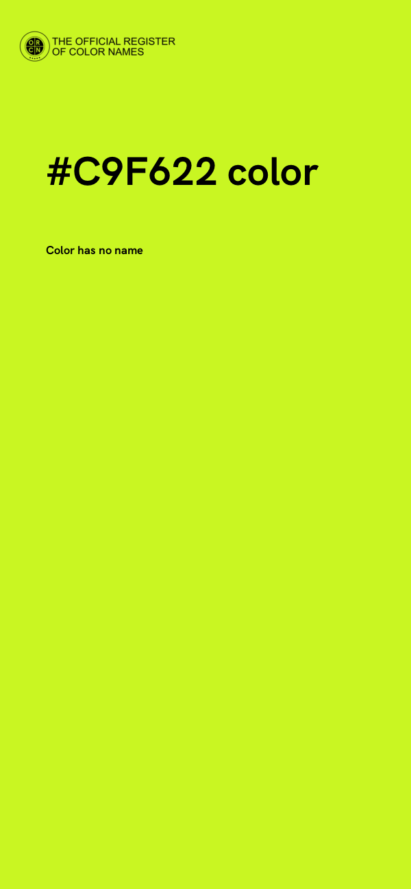 #C9F622 color image