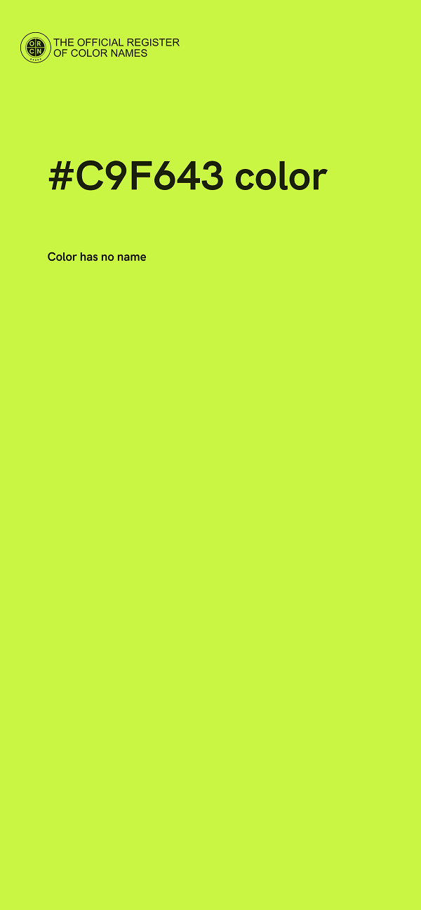 #C9F643 color image