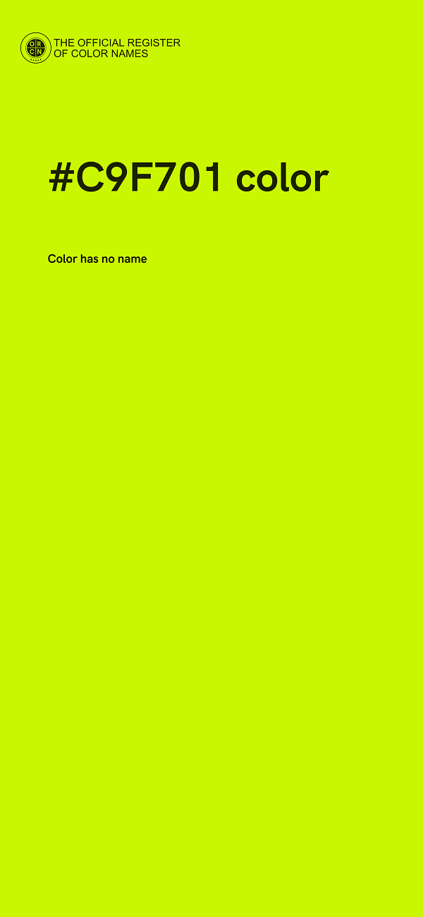 #C9F701 color image