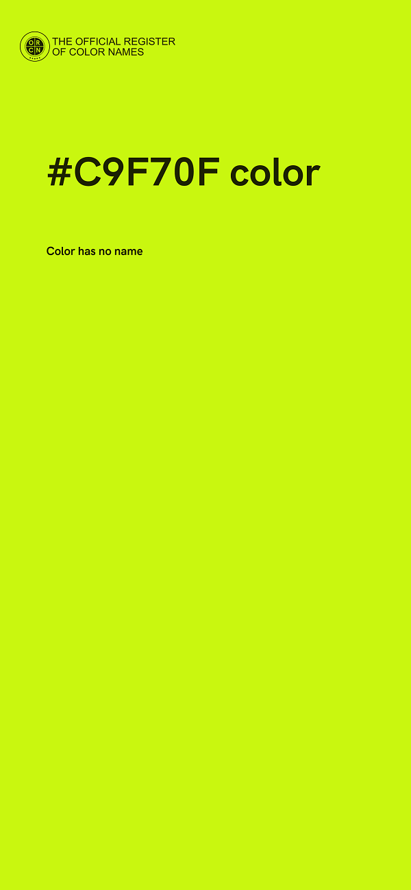 #C9F70F color image