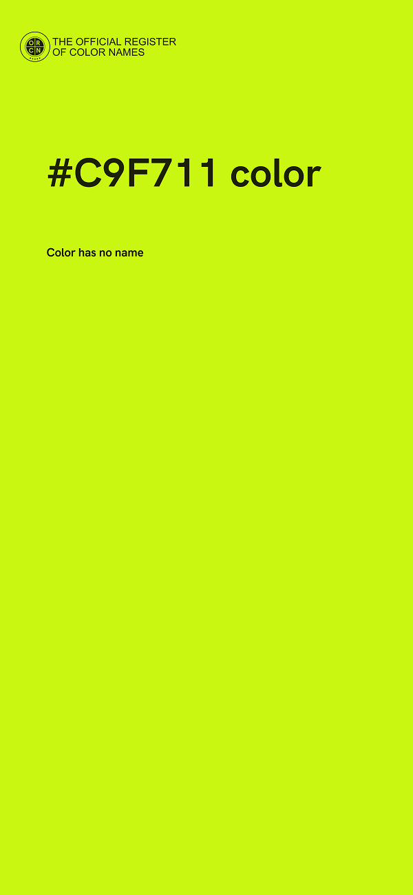 #C9F711 color image