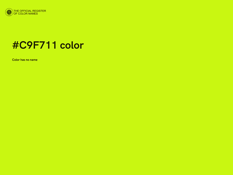 #C9F711 color image