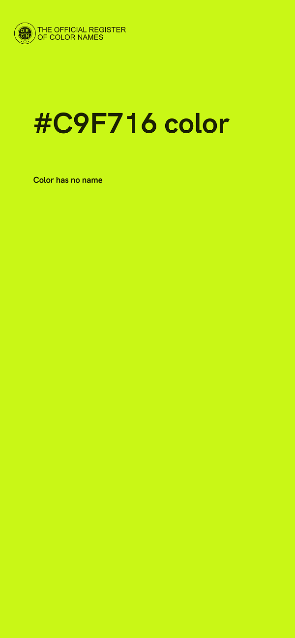 #C9F716 color image