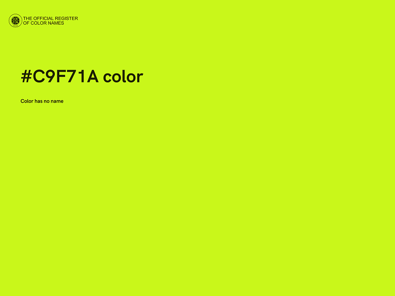 #C9F71A color image