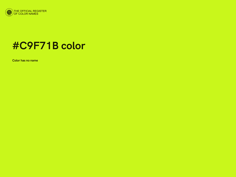 #C9F71B color image