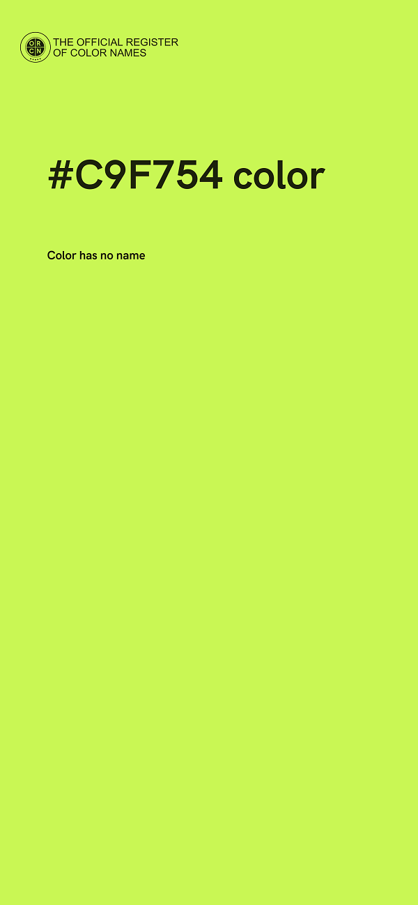 #C9F754 color image